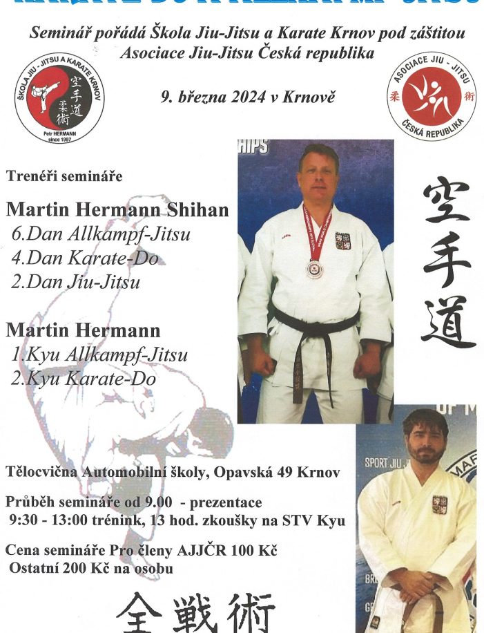 9.3.2024 seminář Karate a Allkampf-Jitsu